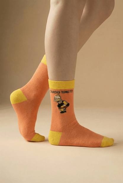 Cardio Time - Comedy Socks